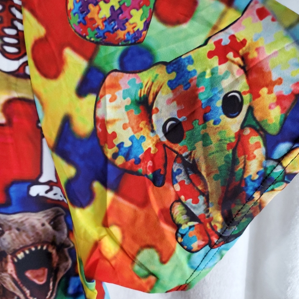 Autism Awareness Men's 3X It's OK To Be Different Hawaiian Shirt #M99 - Picture 5 of 9